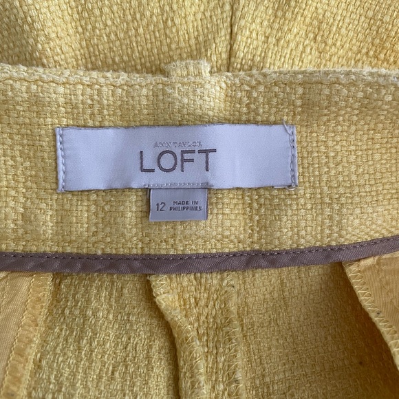 Ann Taylor Loft Yellow Shorts Size 12 - Picture 5 of 6